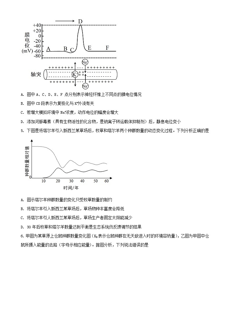 河南省南阳市2023_2024学年高二生物下学期开学考试含解析第2页