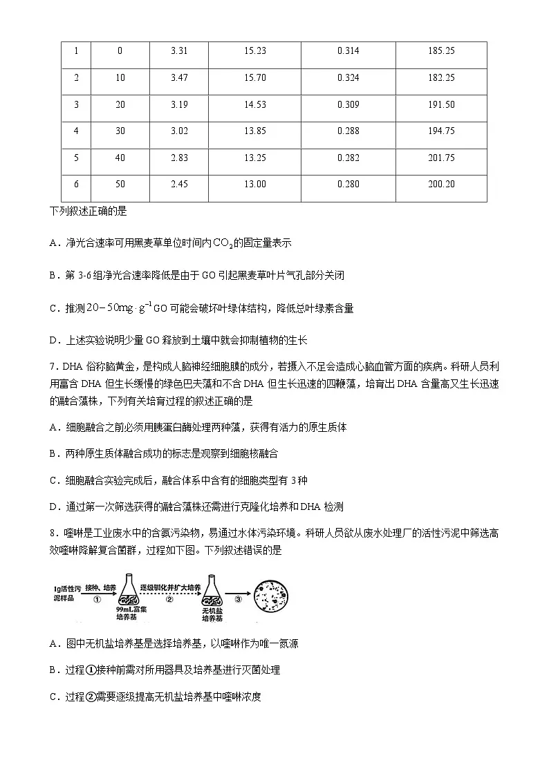 2025届福建省龙岩市高三下学期高中毕业班3月教学质量检测生物学试题（含答案）第3页