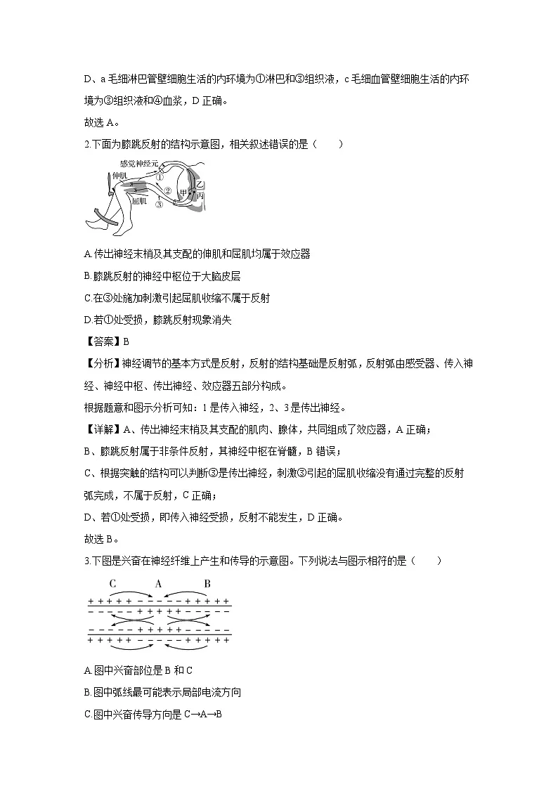 2024-2025学年吉林省友好学校第78届期末联考高二上学期1月期末生物试卷（解析版）第2页