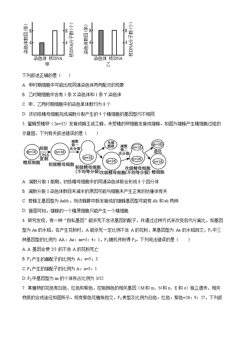 湖南省岳阳市平江县颐华高级中学2024-2025学年高一下学期3月月考生物试题（原卷版+解析版）第2页