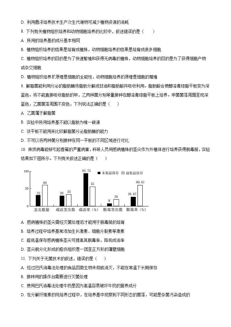 福建省南平市顺昌县第一中学2024-2025学年高二下学期3月考试生物试卷（原卷版+解析版）第3页
