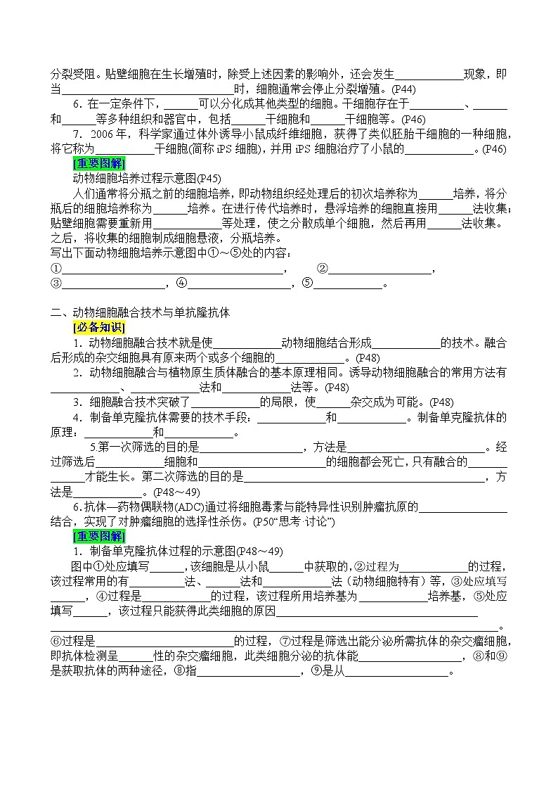 第2章 细胞工程（填空版）第3页