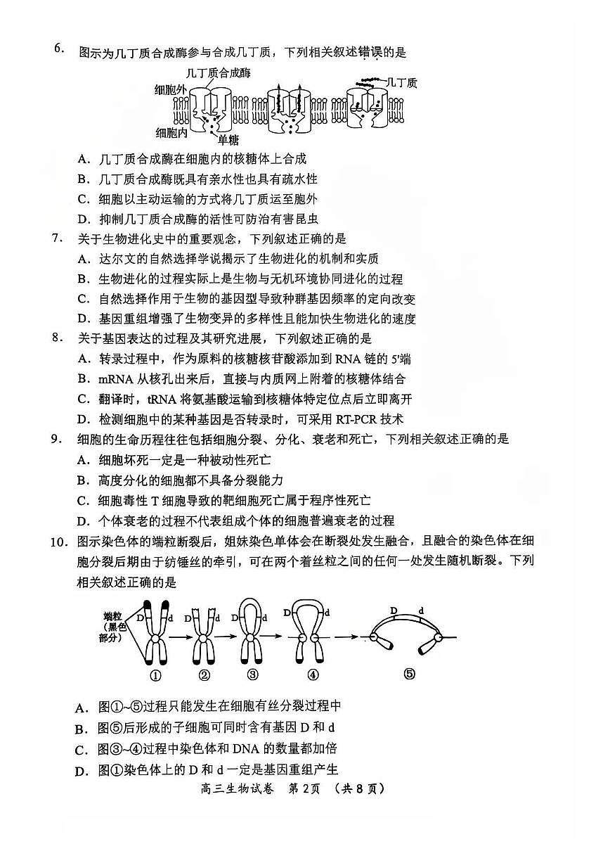 生物试题第2页