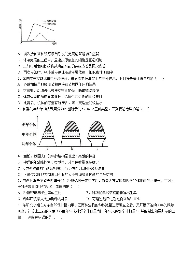 辽宁省抚顺市六校协作体2024-2025学年高二下学期期初检测生物试卷（含答案）第2页