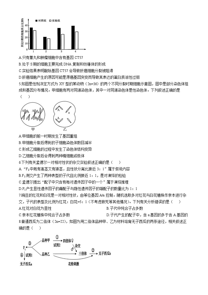 陕西省西安市西北工业大学附属中学2024—2025学年高三下学期第六次模拟生物试题第2页