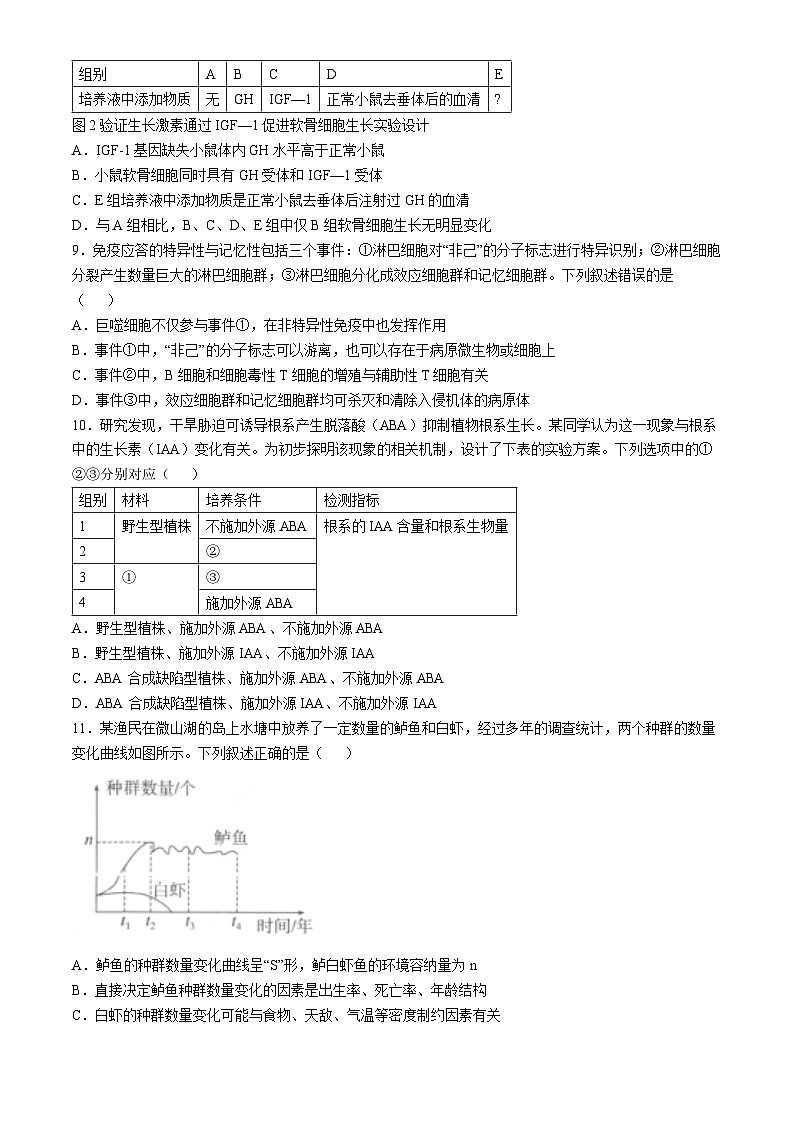 陕西省汉中市2024-2025学年高三上学期11月期中联考试题 生物 Word版含解析第3页
