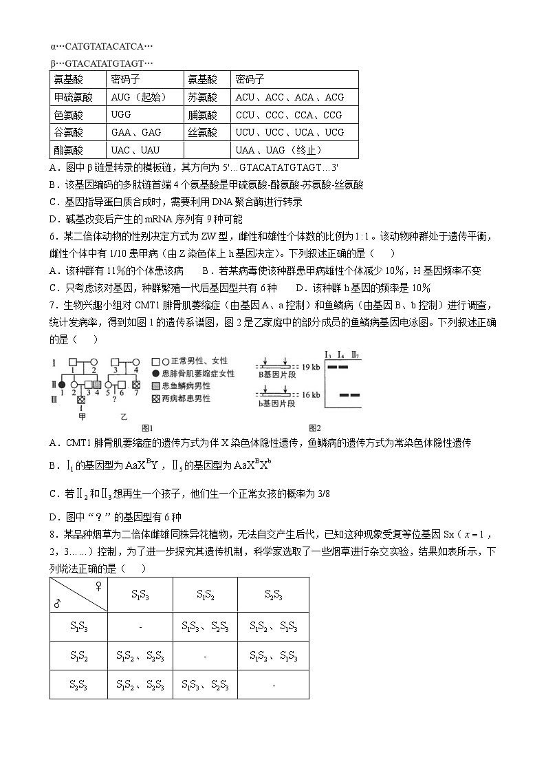 安徽省六安第一中学2024-2025学年高三上学期11月月考生物+答案第2页