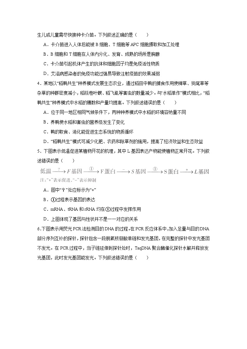 2025届新疆维吾尔自治区乌鲁木齐地区高三下学期第二次质量监测理科综合试题-高中生物学（无答案解析）第2页
