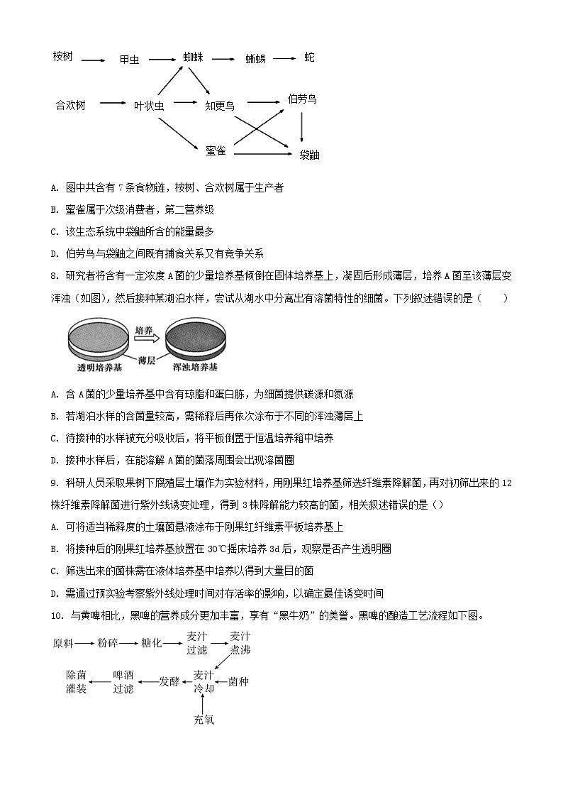 江苏省南京市2023_2024学年高二生物下学期4月联考试题含解析第3页