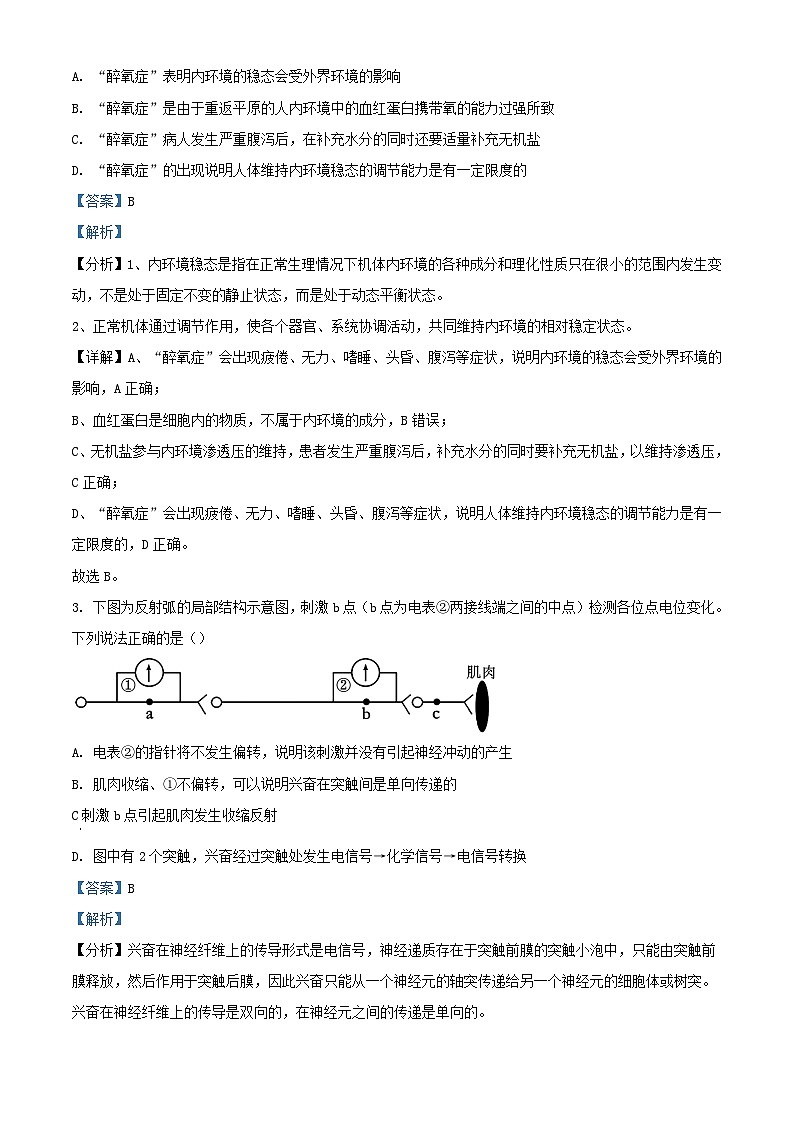 湖南省岳阳市平江县2023_2024学年高二生物上学期期末试题含解析第2页