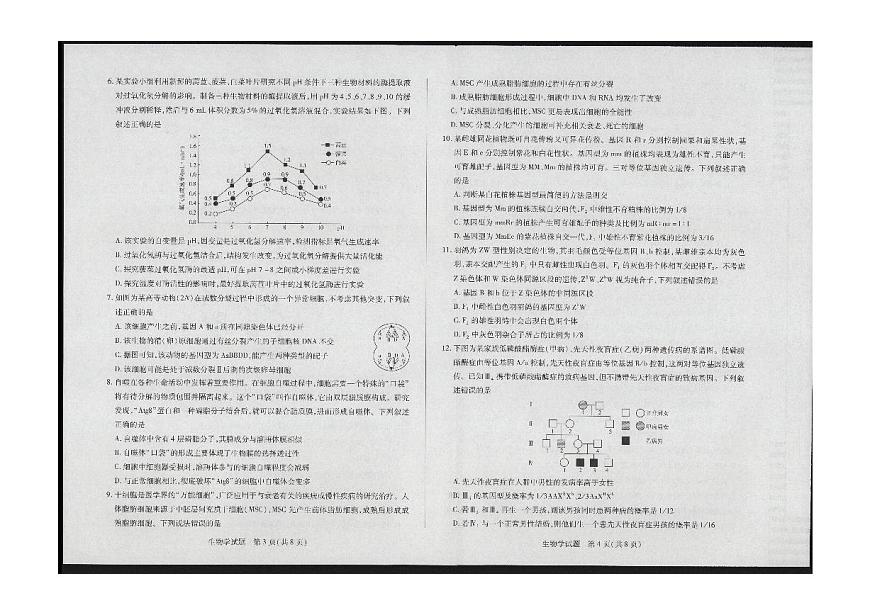 2024届海南省高三联考 上学期学业水平诊断（一）-生物试题（含答案）第2页