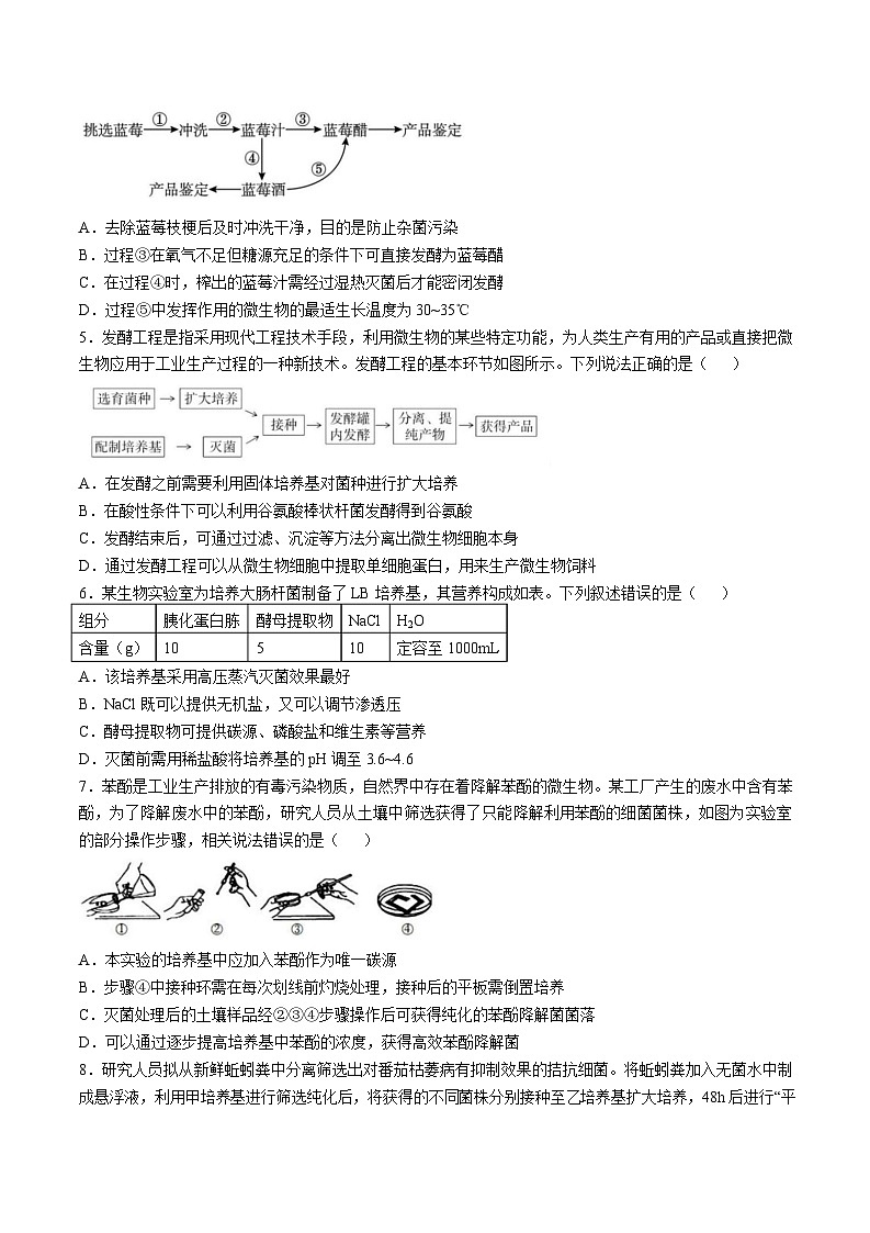 山东师范大学附属中学2024-2025学年高二下学期3月阶段检测生物试卷（Word版附答案）第2页