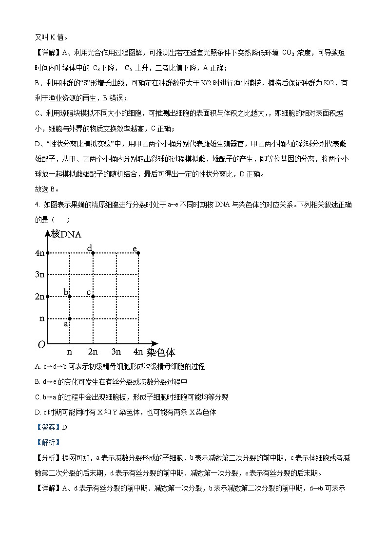 云南师范大学附属中学2024-2025学年高三下学期3月高考适应性月考卷（八）生物答案第3页