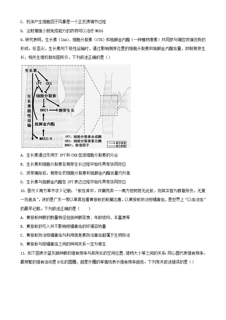 辽宁省锦州市2023_2024学年高三生物下学期2月摸底考试含解析第3页