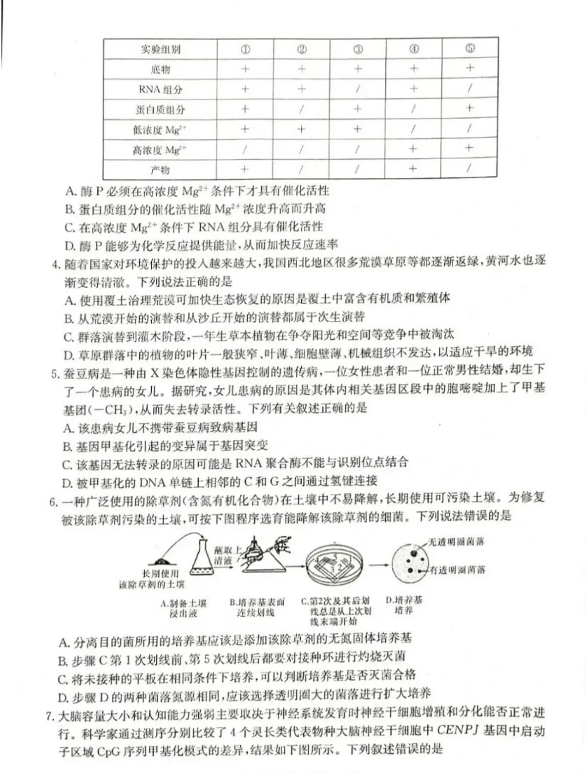 2024届湖南省新高考教学教研联盟高三下（3月）-生物试题（含答案）第2页
