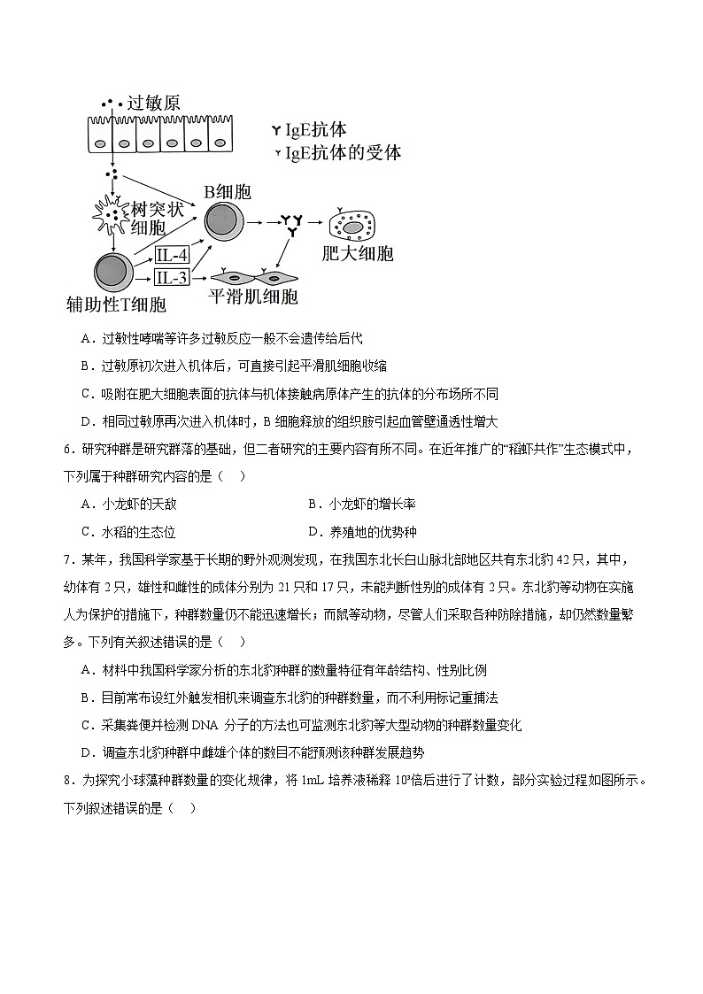 重庆市第八中学2024-2025学年高二下学期第一次月考生物试题（Word版附答案）第2页