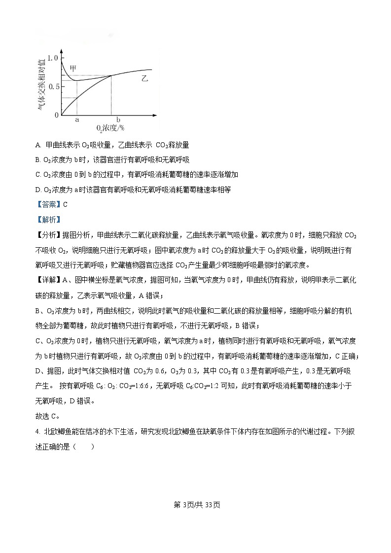 重庆市江北区重庆市第十八中学2024-2025学年高一下学期3月月考生物试题 Word版含解析第3页