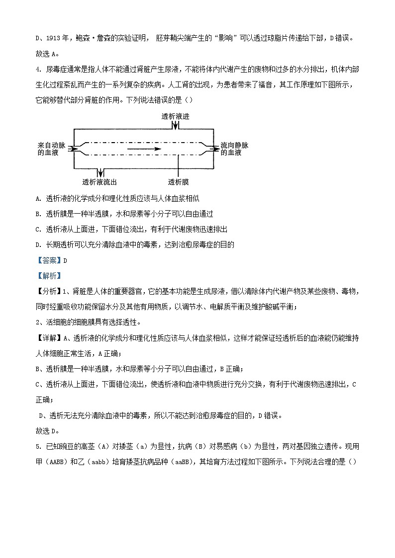 四川省绵阳市2023_2024学年高三生物二模试题含解析第3页