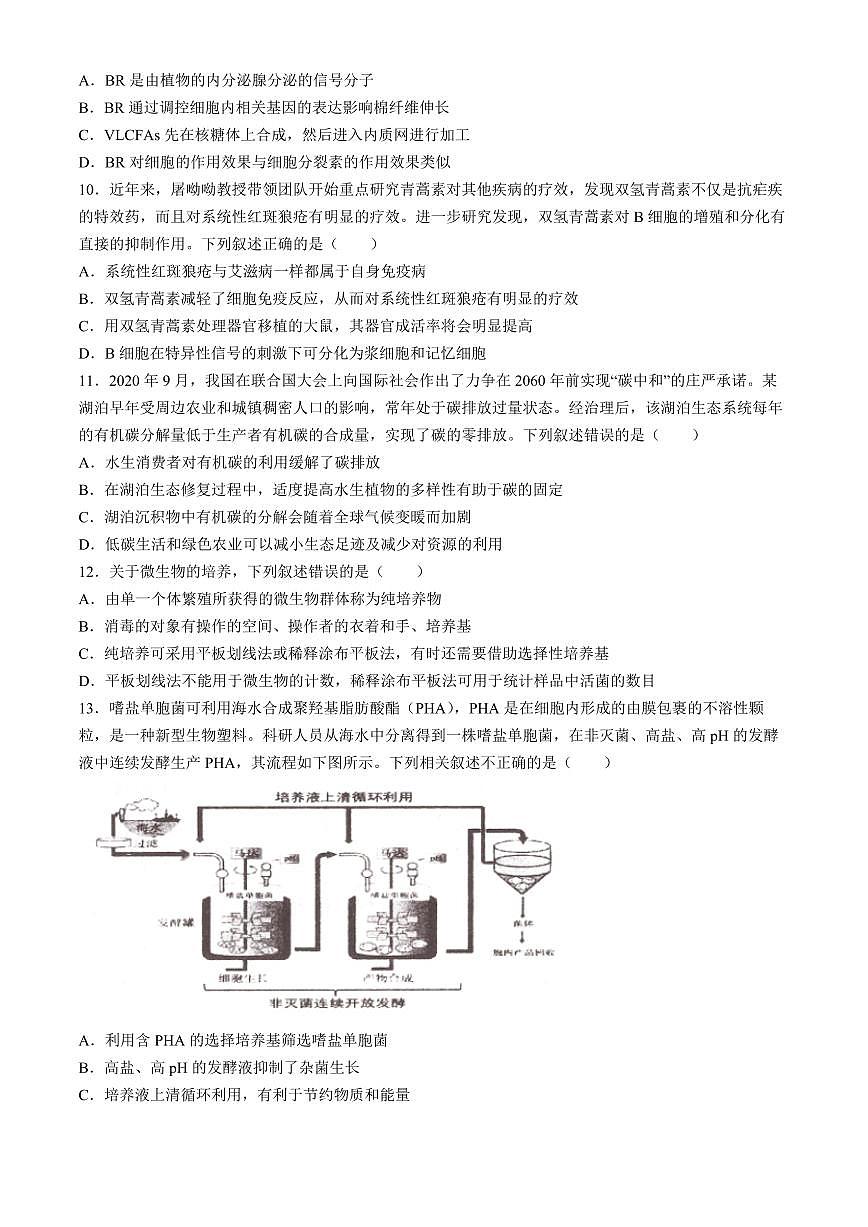 2024届辽宁省实验中学高三五模-生物试卷（含答案）第3页