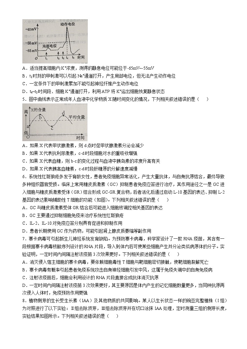江西省景德镇市乐平市江西省乐平中学2024-2025学年高二上学期1月期末生物试题第2页