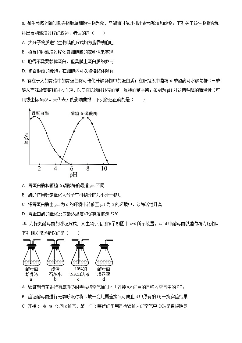 江西省宜丰中学等多校2024-2025学年高一上学期期末考试生物试题第3页