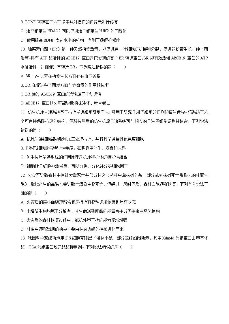 2025届陕西省安康市清北班高三下学期联考模拟预测生物试题（原卷版+解析版）第3页