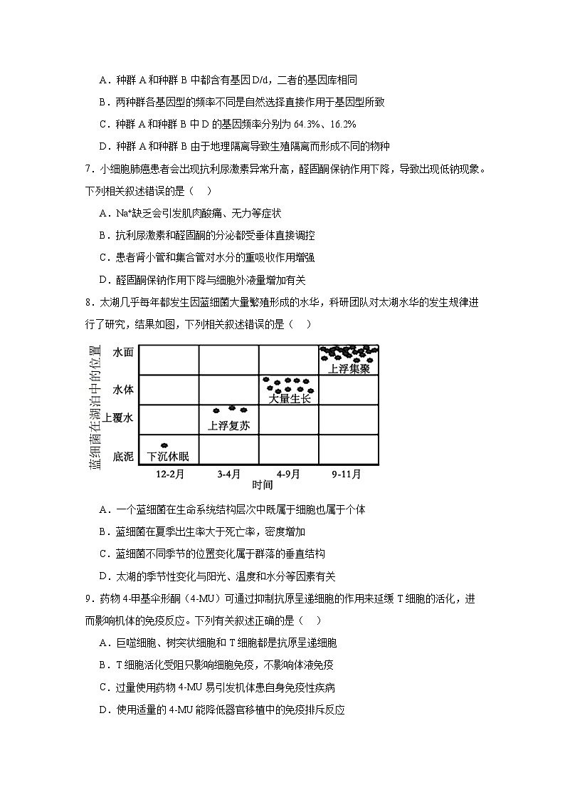 河南省名校学术联盟2024-2025学年高三下学期模拟冲刺生物试题（三）（附答案解析）第3页