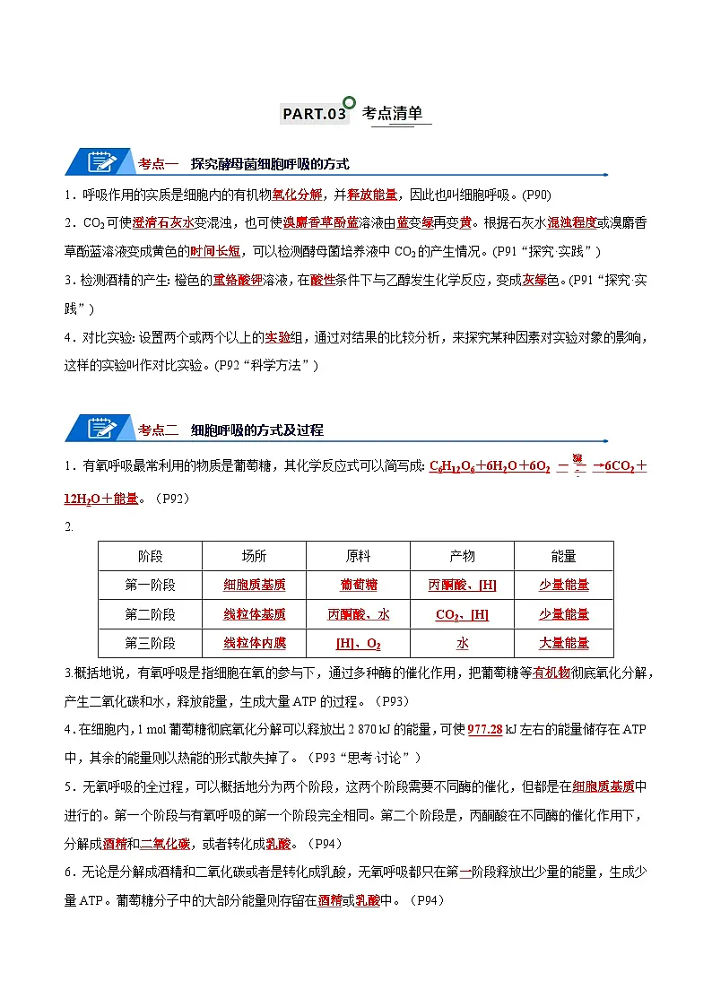 高考生物一轮复习—细胞呼吸和光合作用（试卷含答案）第2页