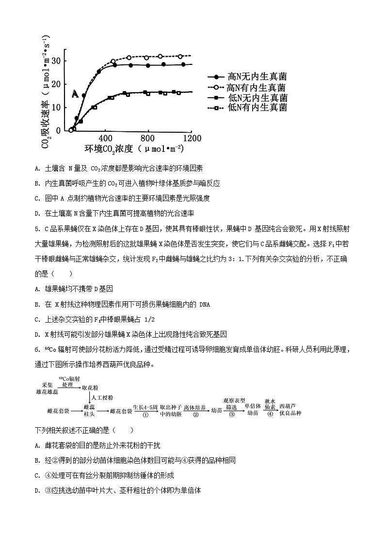 湖南省浏阳市2024届高三生物下学期6月适应性考试含解析第2页