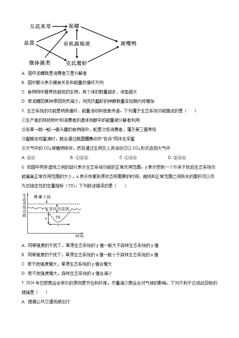 安徽省亳州市第二完全中学2024—2025学年高二下学期第一次月考生物试题（原卷版+解析版）第2页