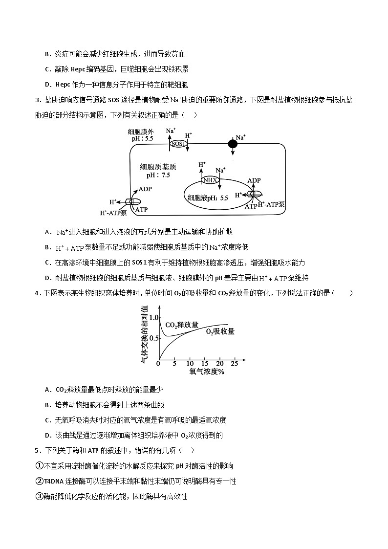 2025年高考第二次模拟考试卷：生物（云南卷）（考试版）第2页