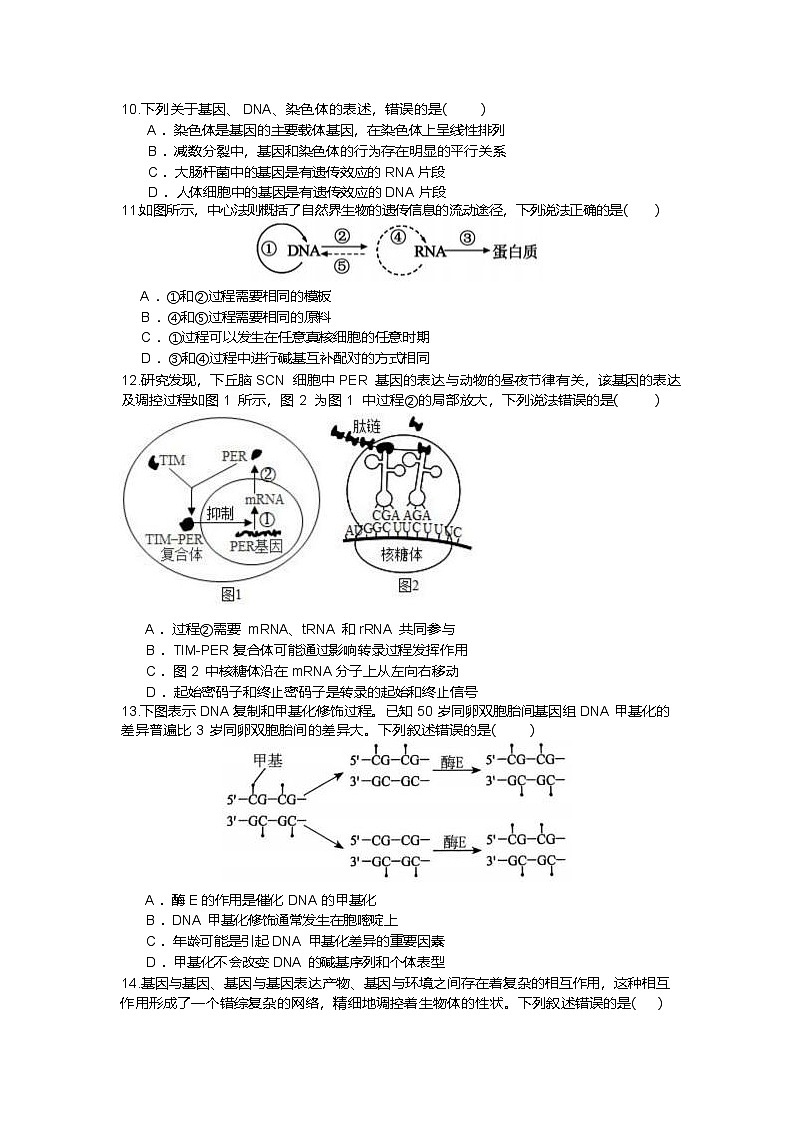 江苏省无锡市江阴市六校2024-2025学年高一下学期4月期中联考生物试卷（Word版附答案）第3页