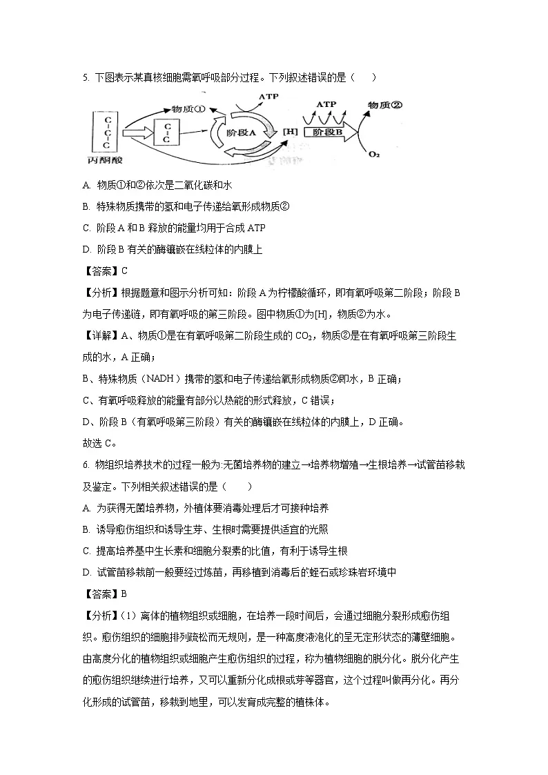 西北名校教研联盟2025届高三下学期2月联考生物试卷（解析版）第3页