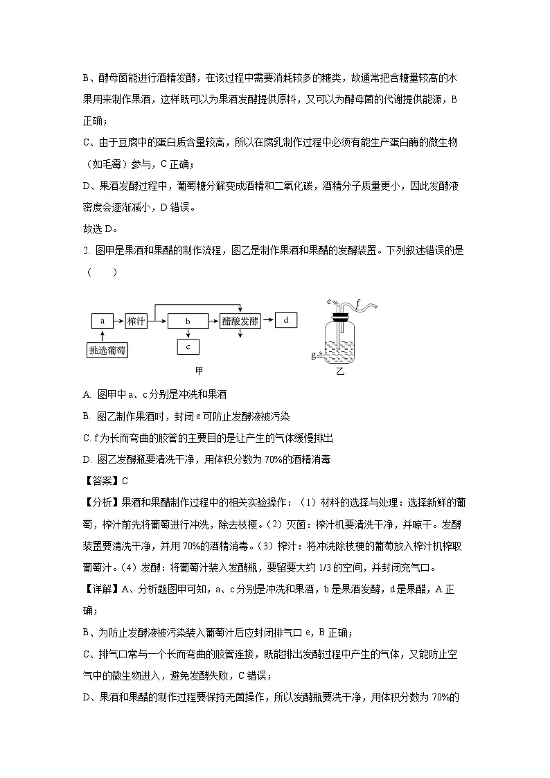 河北省沧州市沧州运东四县联考2024-2025学年高二下学期3月月考生物试卷（解析版）第2页