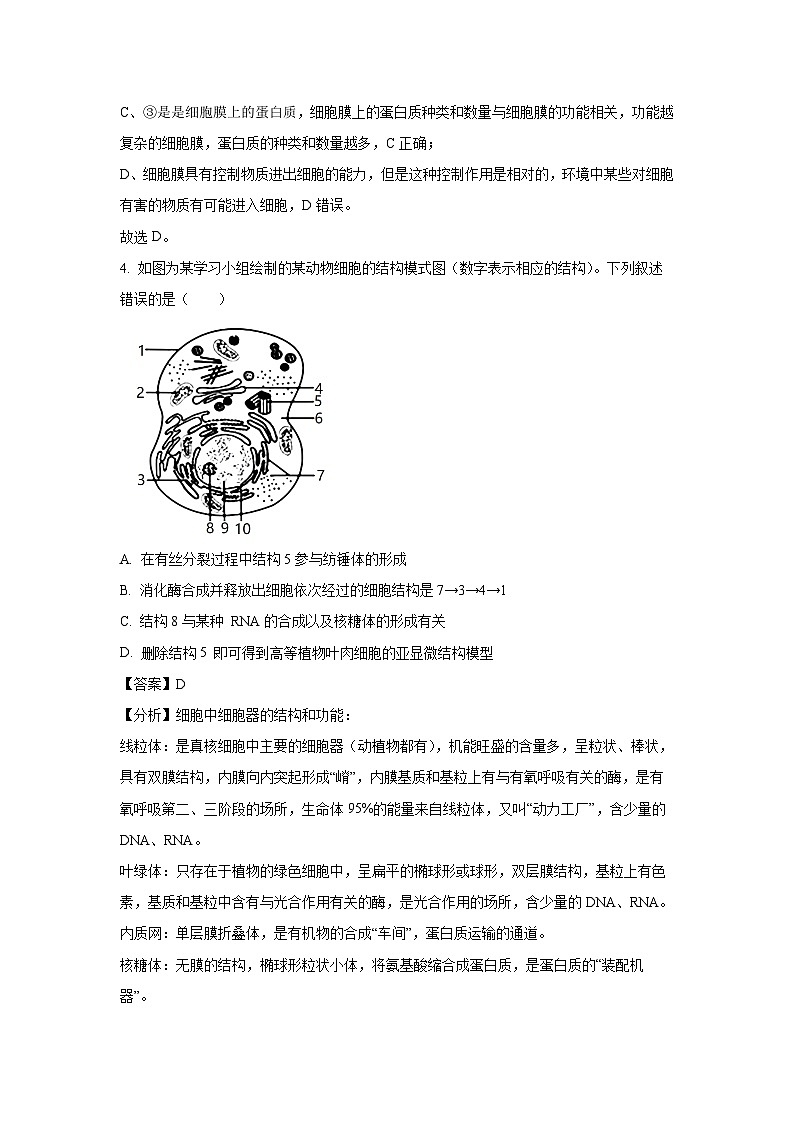 江西省宜丰中学等多校联考2024-2025学年高一下学期2月质量检测生物试卷（解析版）第3页