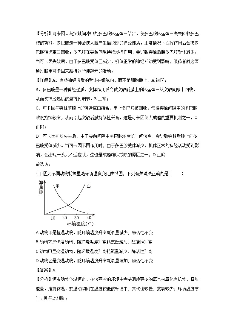 江苏省宿迁市泗阳县2024-2025年高二上学期期末考试生物试卷（解析版）第3页
