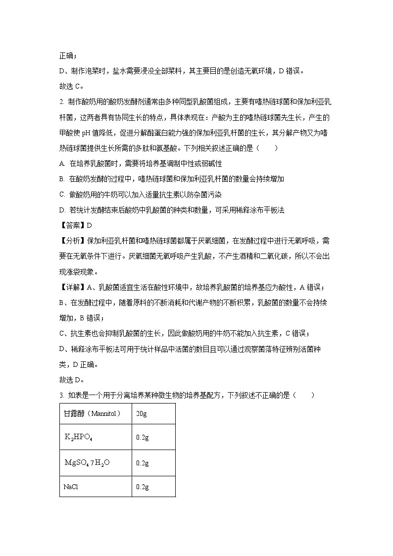 山东省名校考试联盟2024-2025学年高二下学期3月校际联考生物试卷（解析版）第2页