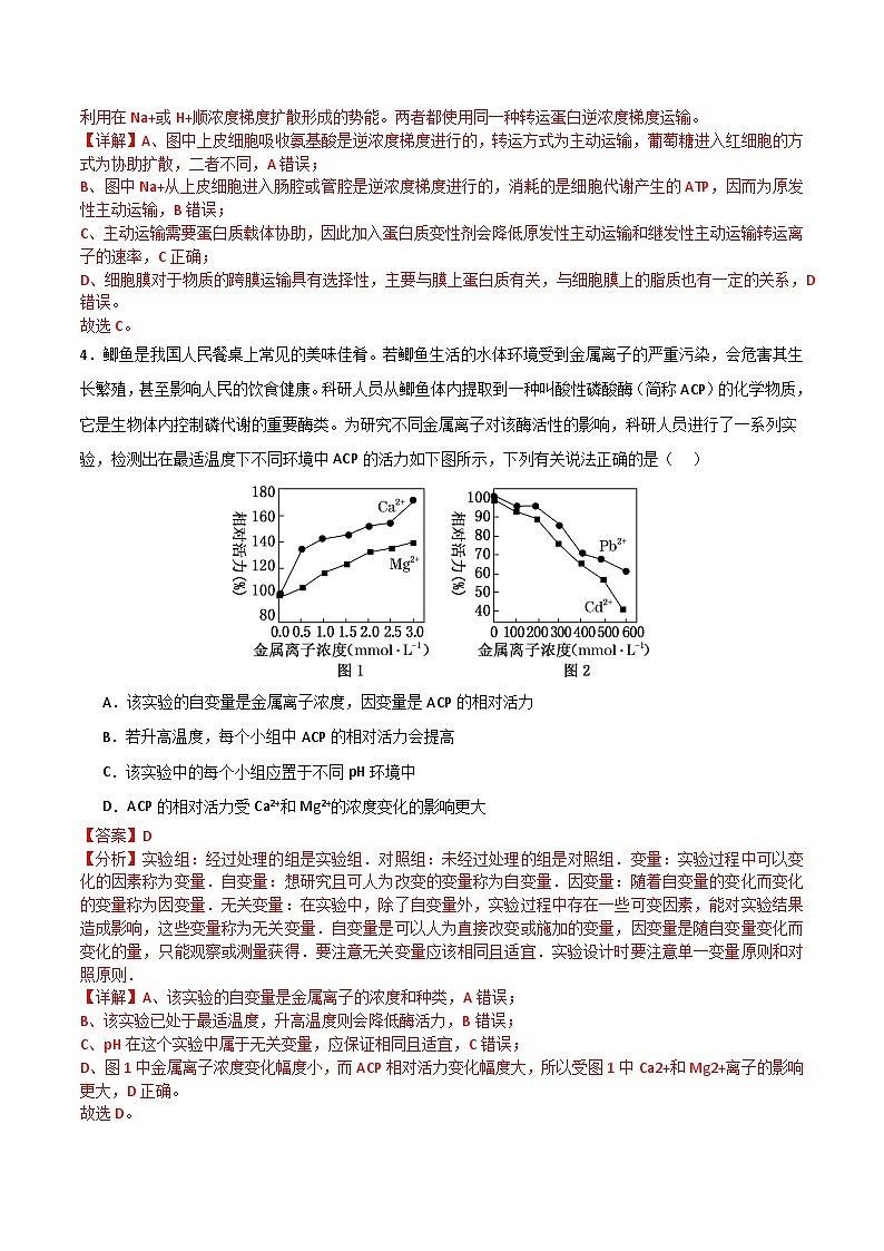 2025年高考第三次模拟考试卷：生物（河北卷）（解析版）第3页
