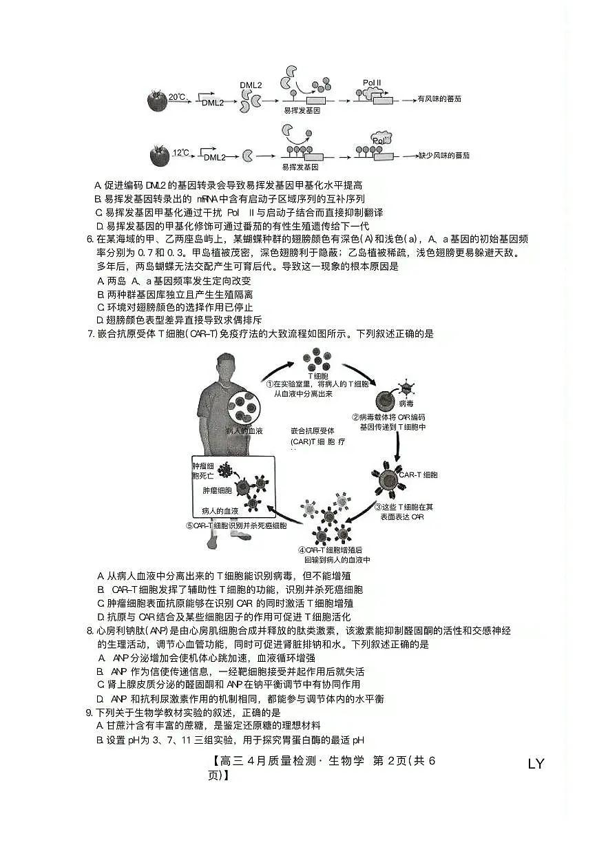 生物试题第2页