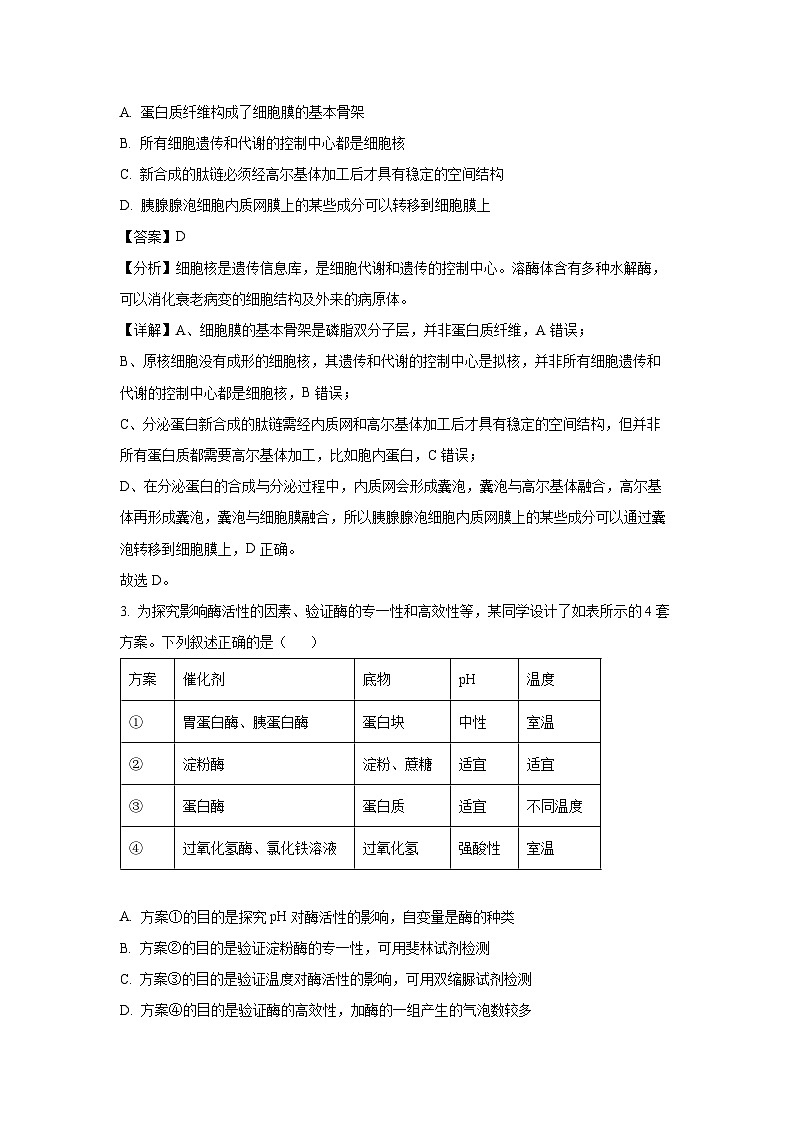 辽宁省丹东市2024-2025学年高三上学期期末教学质量调研测试生物试卷（解析版）第2页
