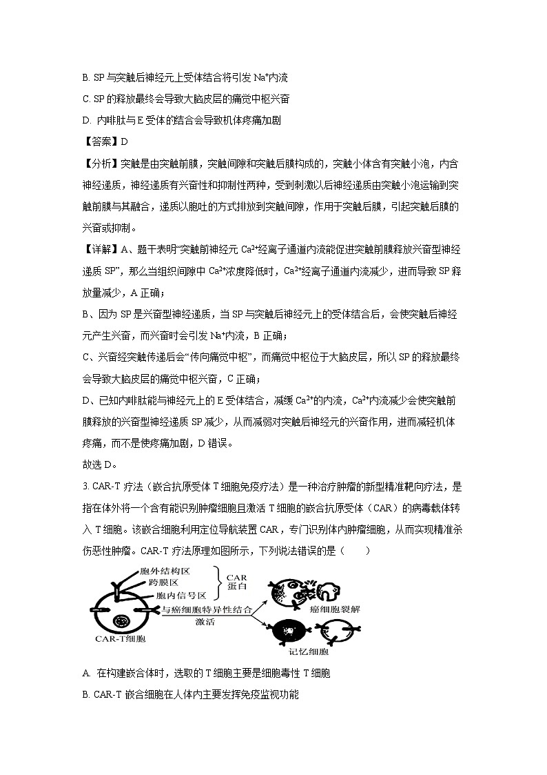 广西壮族自治区玉林市2024-2025学年高二下学期3月联考生物试卷（解析版）第2页