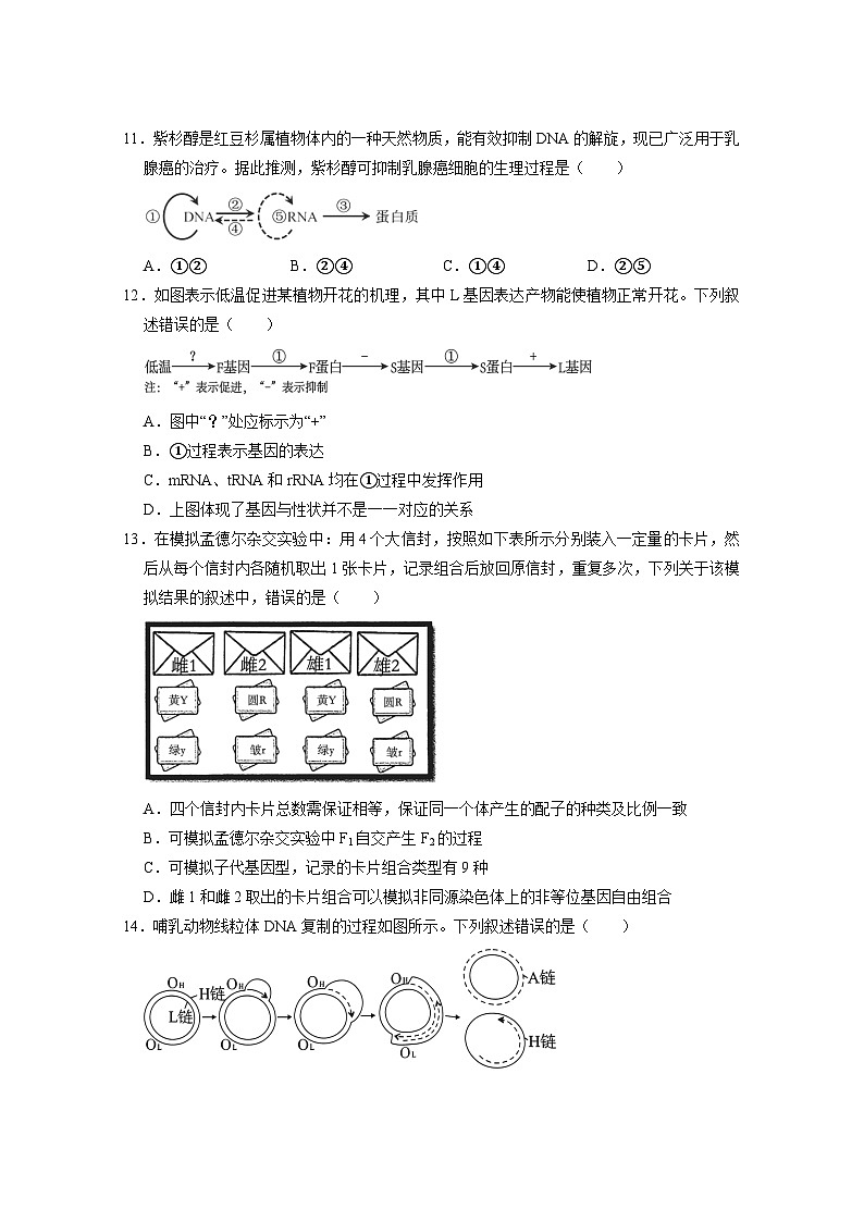 广东实验中学2024-2025学年下期中考试生物学第3页