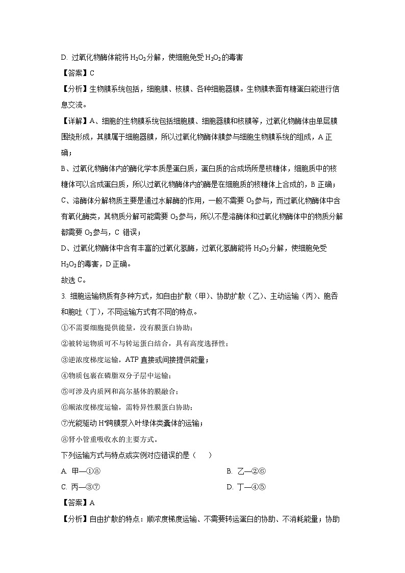河南省创新发展联盟2025届高三下学期春季模拟检测生物试卷（解析版）第2页