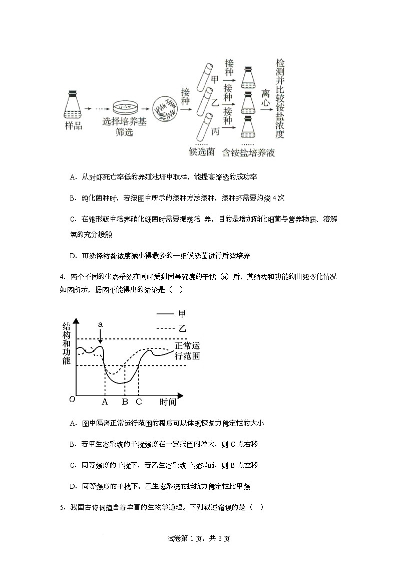 重庆市荣昌永荣中学校2024-2025学年高二下学期期中考试生物试题第2页