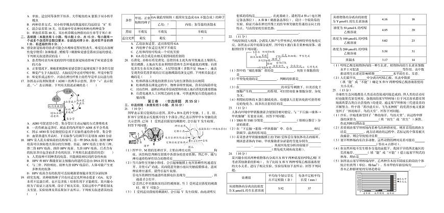 安徽省十校联盟2022-2023学年高二下学期开年考 生物试卷（含答案）第2页