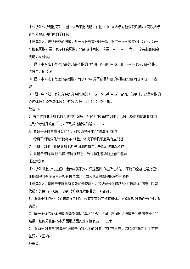 广东省清远市八校联盟2024-2025学年高一下学期教学质量监测（一）生物试题（解析版）第2页