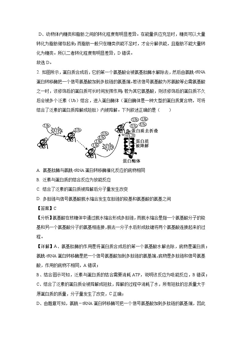 河南省开封市等2025届高三下学期二模生物试题（解析版）第2页