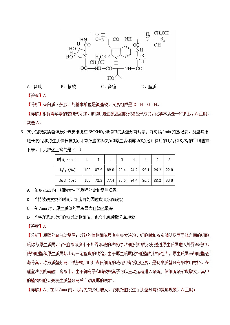 2025年高考第三次模拟考试卷：生物（重庆卷）（解析版）第2页
