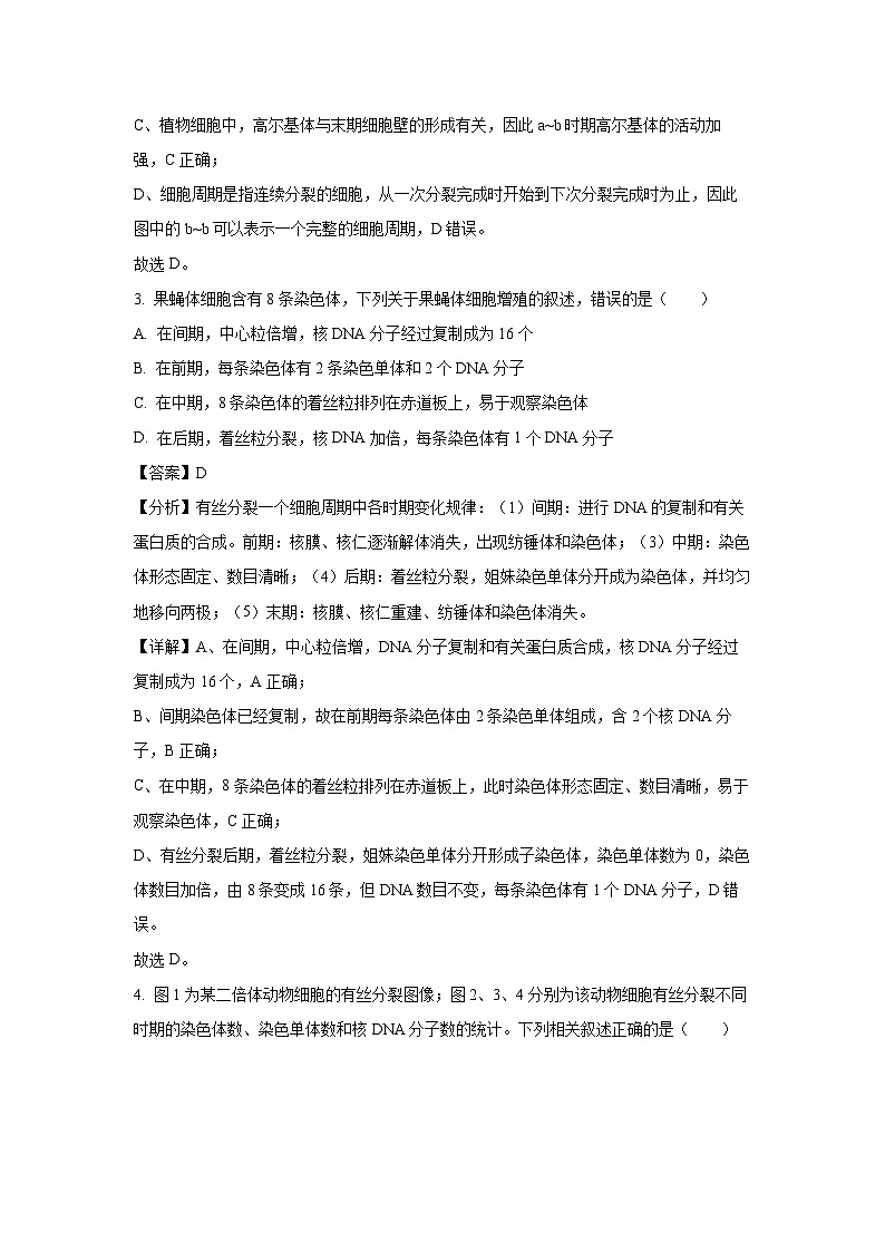 四川省成都市锦江区四川省成都市石室天府中学2024-2025学年高一下学期3月月考生物试题（解析版）第2页
