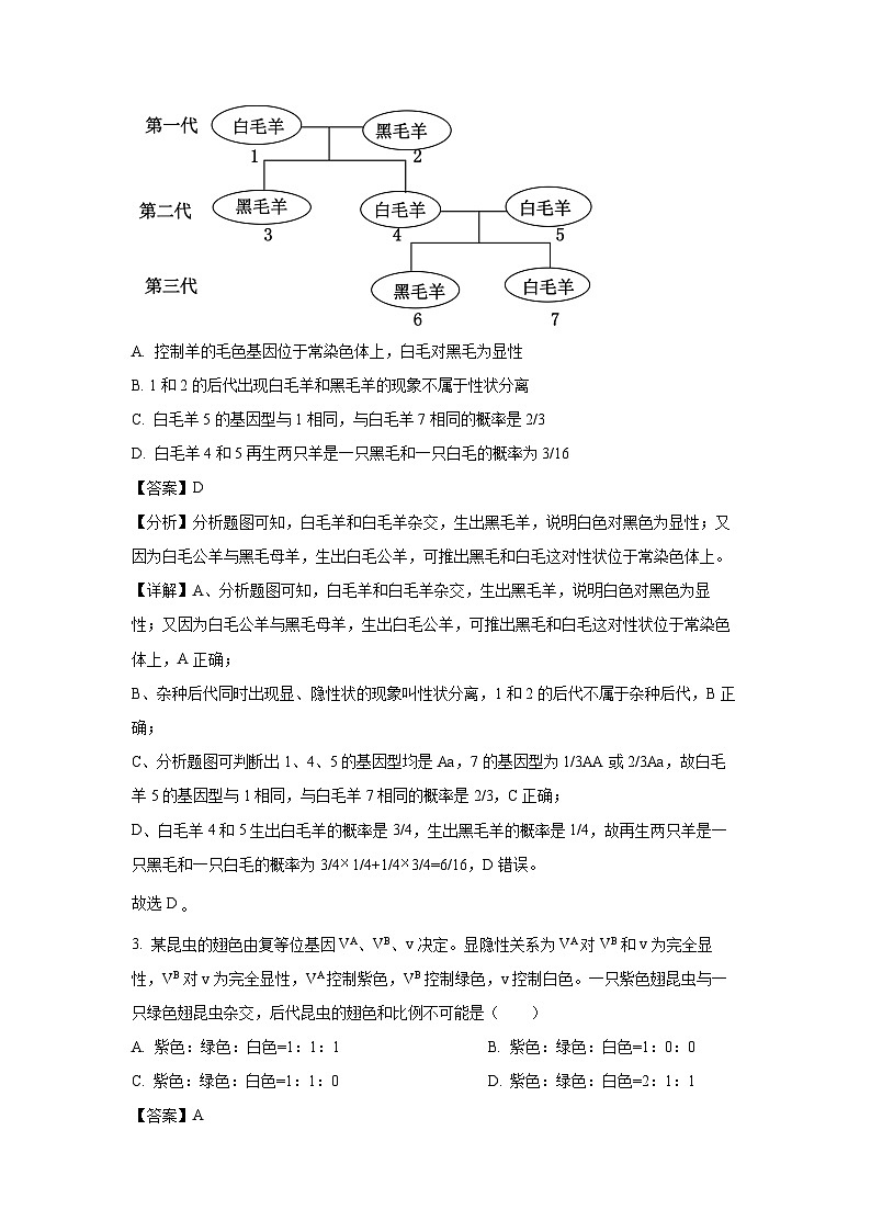 河南省南阳市2024-2025学年高一下学期4月月考生物试卷（解析版）第2页